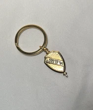Vintage Balfour Senior Class of '94 Key Pendant Gold Tone Keychain Fob Keyring