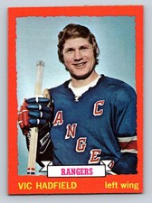 1973-74 Topps #181 Vic Hadfield New York Rangers - NM