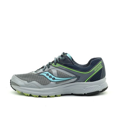 Saucony Damen Cohesion 11 W Sneaker Grau/Grü/Blau ämpfend Laufschuh EU 43