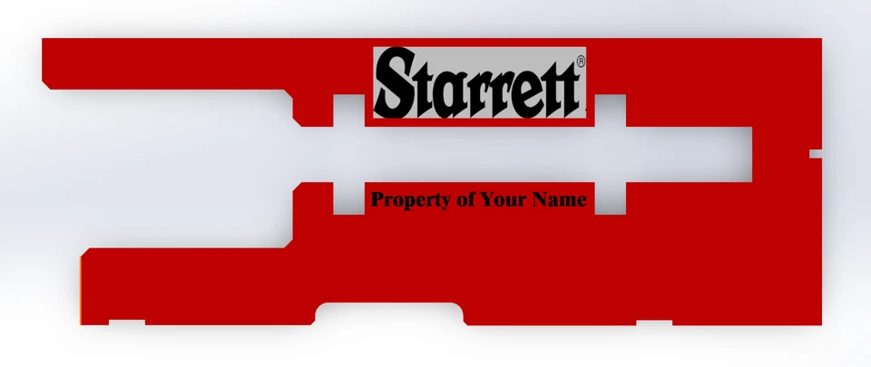 Starrett 120 / 120M Dial Caliper Case Insert – Custom Lettering (INSERT ONLY) - Image 4 of 4