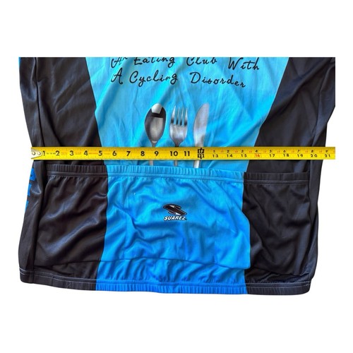 Maglia Fat Bastard Cycling Team Uomo 5 XL Austin Powers Blu Nero Cerniere Nuova con etichette - Foto 8 di 19