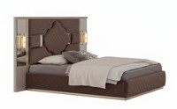 Elegantes Bett Im Modernen Design Mit Stilvoller Ausstrahlung.