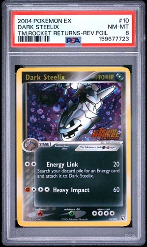 Dark Steelix graded PSA 8 for sale on eBay