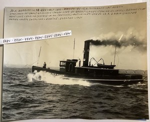 M.F. MERRICK TUGBOAT BUILT 1873 SAULT ST MARIE GREAT LAKES TOWING CO. PHOTO