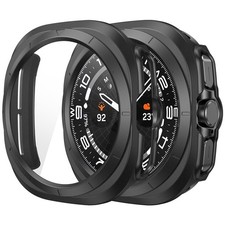 Misxi 2-Pack Hard PC Screen Galaxy Watch Ultra 47mm , Black 2-Pack 