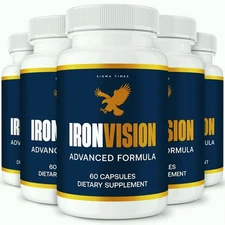 (5 Pack) Iron Vision for Eyes - Eye Supplement, IronVision Premium Vision Blend