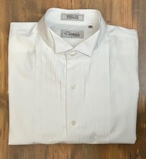 CHRISTOFORO CARDI - TUXEDO - WHITE - LONG SLEEVE - 19 - 36/37 - SHIRT