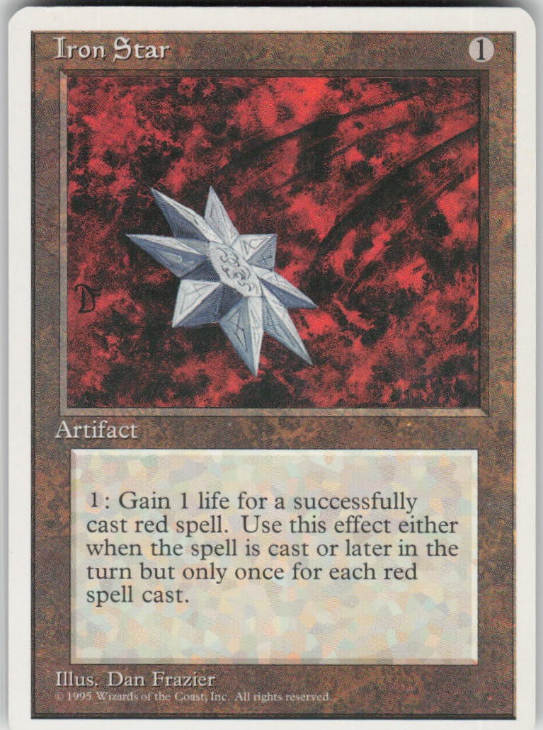 Iron Star Uncommon Fourth Edition Magic: The Gathering Moderately Played