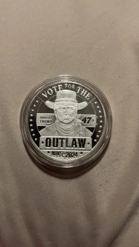 Trump 1 Oz Silver Vote For The Outlaw 2024