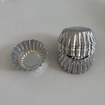 10 PCS  Egg Tart Mold for Baking, 2.25  Inch, Stainless Steel