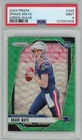 2024 Panini Prizm Drake Maye #329 Green Wave Rookie RC Card PSA 9 Mint