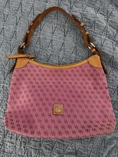 Dooney Bourke Vintage Canvas Monogram Shoulder Bag