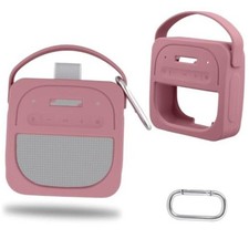 for Bose New SoundLink Micro 2nd Gen Portable Speaker Silicone Case, Pink Case