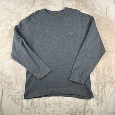 Timberland Weathergear Mens XL Jumper Dark Grey Roll Neck Sweatshirt Pullover
