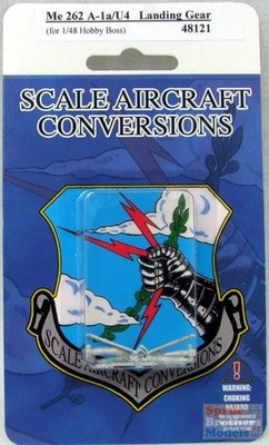 SAC48121 1:48 Scale Aircraft Conversions - Me 262A-1a/U4 Landing Gear (HBS kit)