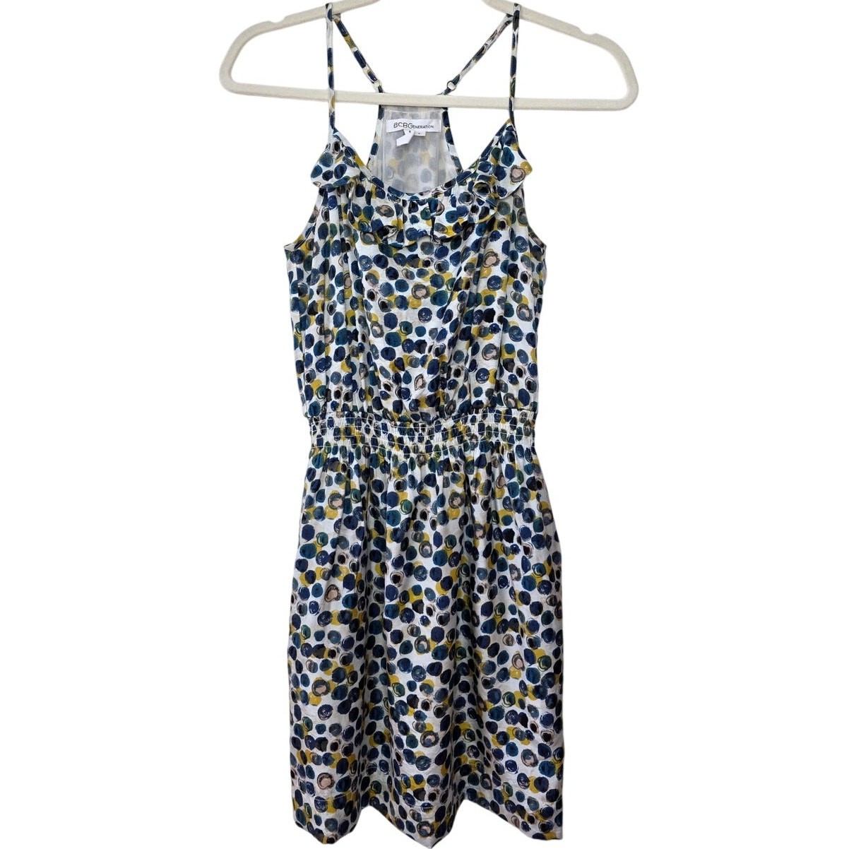 BCB GENERATION Multi-Colored Polka-dot Smocked Wa… - image 4