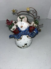 Home Interior Vintage  Snowman 7.25" tall 2003 Snow Pals Homeco
