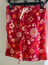 Boys Lands End Kids Bathing Suit Swim Trunks Size Large 14-16