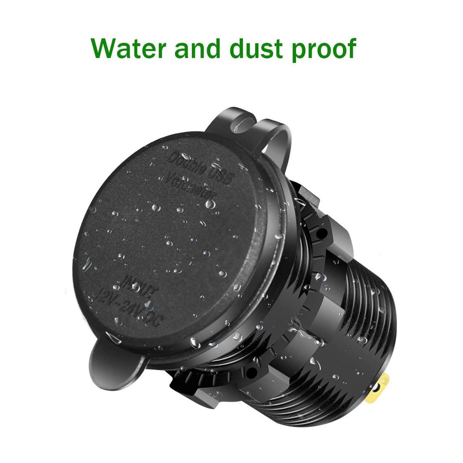 12V-24V Car Charger Port for Boart RV ATV UTV Vehicles