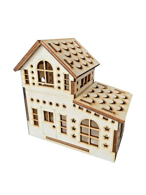 Deko-Haus 3 Lichter-Haus Weihnachten Winter Advent oder auch für das ganze Jahr