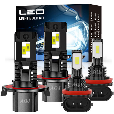 For Jeep Renegade Sport Utility 4-Door 2015-2020 LED Headlight Fog Light Bulbs