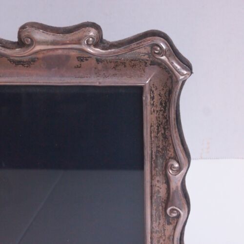 Vintage Sterling Silver Photo Frame with Patina – R Carr Sheffield, 5x7, 1988 - Picture 6 of 8
