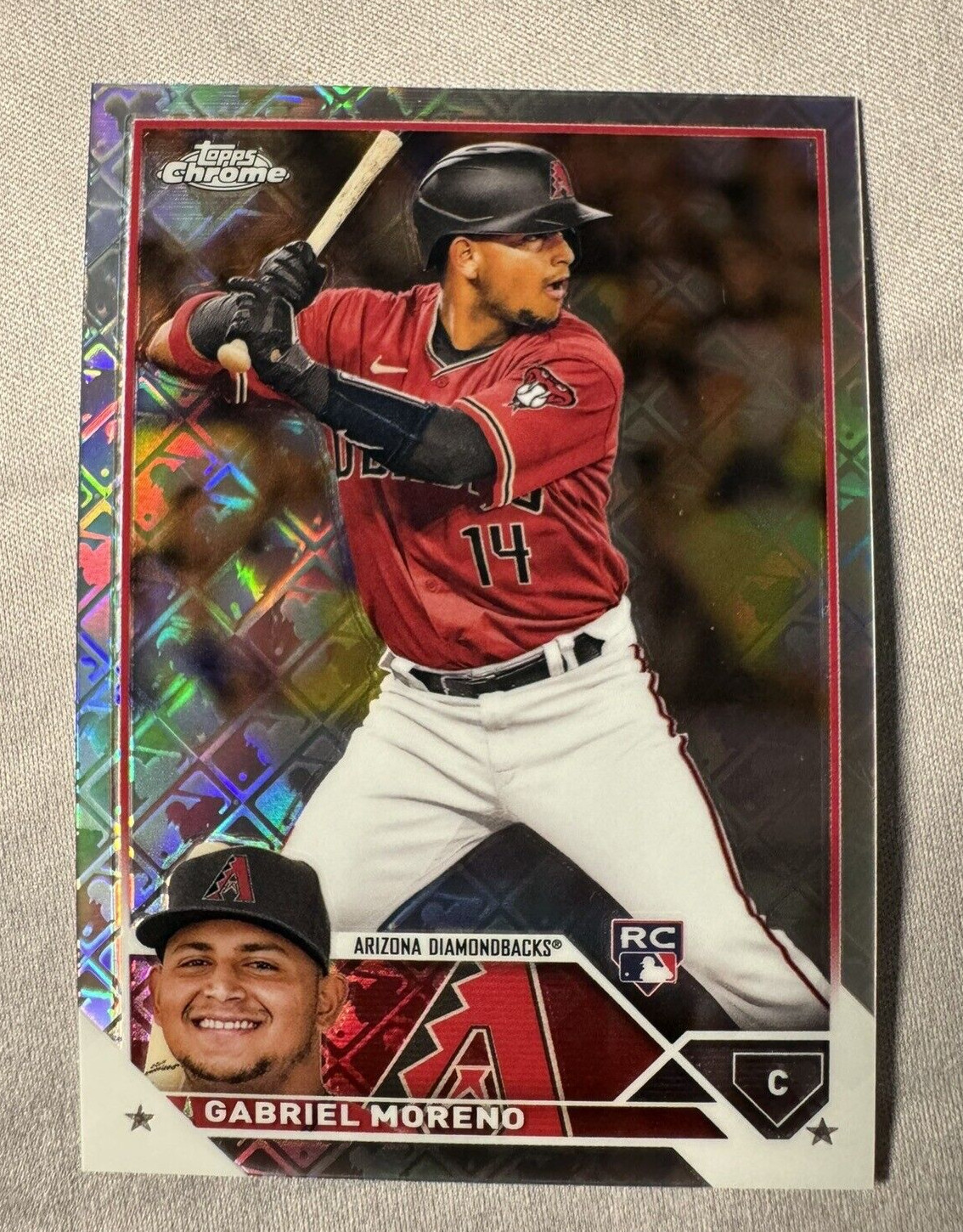 2023 Topps Chrome Gabriel Moreno Logofractor Refractor Rookie Card RC #189