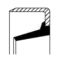 Shaft Seal, wheel hub, AL41706