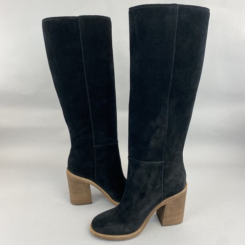 UGG AUSTRALIA MAEVA Black Suede Tall Pull On Bootie Boots Size US5 UK3 -3.5 - Picture 11 of 14