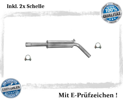 Mittelschaldämpfer für VW Polo (9N) 1.9 TDI SDI 47/74KW Auspuff Schelle