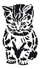 Stencils Crafts Templates Scrapbooking Cats Kitten Stencil - A4 Mylar