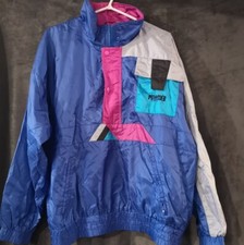 Vintage Powder Ridge Jacket Large Unisex Canada Colorblock 80s 90s Windbreaker