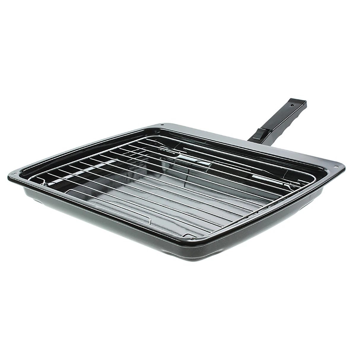 SPARES2GO Small Grill Pan, Rack & Detachable Handle For Leisure Oven Cookers - View #2