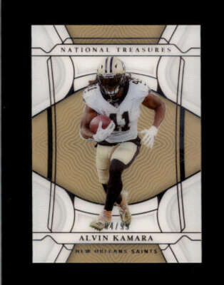 ALVIN KAMARA 2021 NATIONAL TREASURES #53 BASE CARD SP #04/99 BD4614
