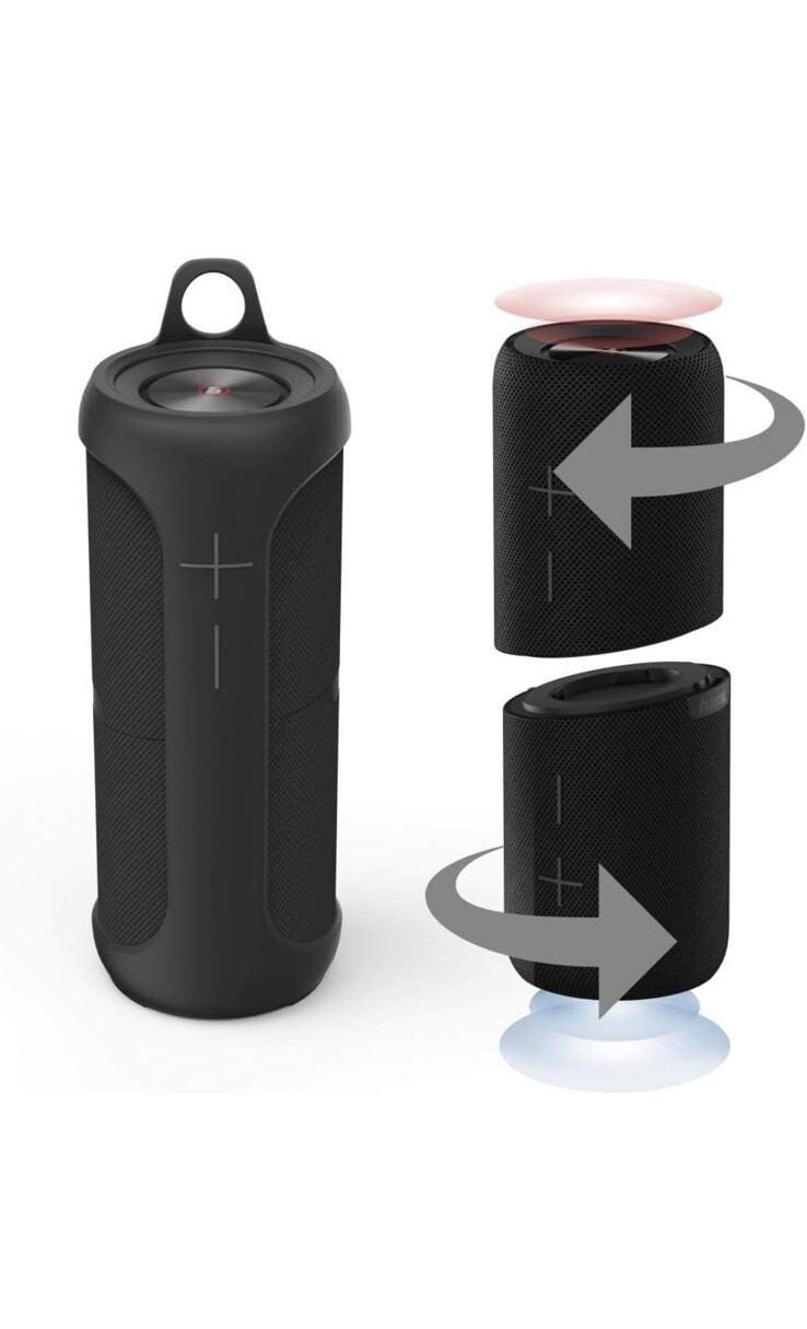 Thumbnail - Hama 2in1 Twin 2.0 Bluetooth-lautsprecher Wasserdicht Stereo Schwarz