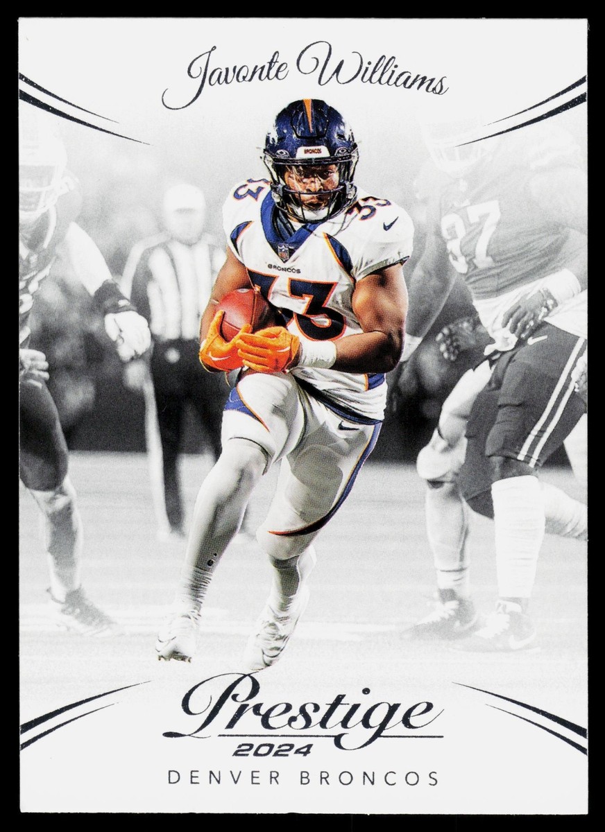 Javonte Williams 2024 Panini Prestige Denver Broncos NFL Card No