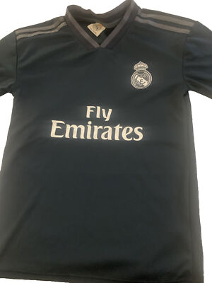 Real Madrid Away Jersey Gareth Bale Youth Small Fly Emirates