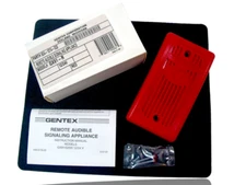 Gentex Fire Alarm Model: GX91-R Remote Audible Signal 12/24VDC Mini-Horn Red New