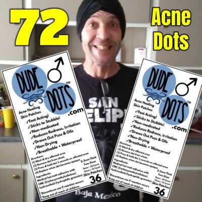 Dude Dots Acne Healing Skin Patches Boils Ingrown Hair Follicle