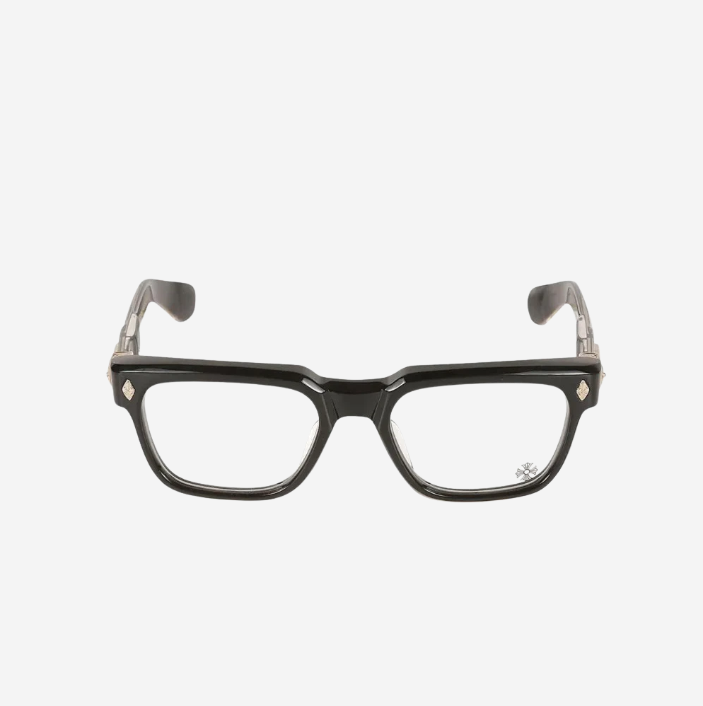 クロムハーツ　CHROME HEARTS pen15 購入時カード付き Chrome Hearts Pen 15 Black 18K Gold Plated Eye Glasses Frame
