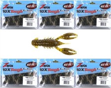 (6) Unopened Packs Bags Z-Man 2.5"  2 1/2" TRD Crawz Green Pumpkin Brand New