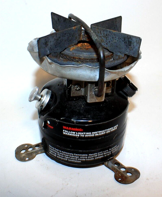 Poêle De Camping Coleman 400A Peak 1 - 1 Brûleur, Essence, Léger, Vert, Occasion Très Bon état