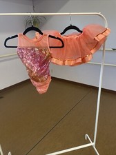 Girl  s Dance Costume, Dansco dance costume, Child Medium, Coral