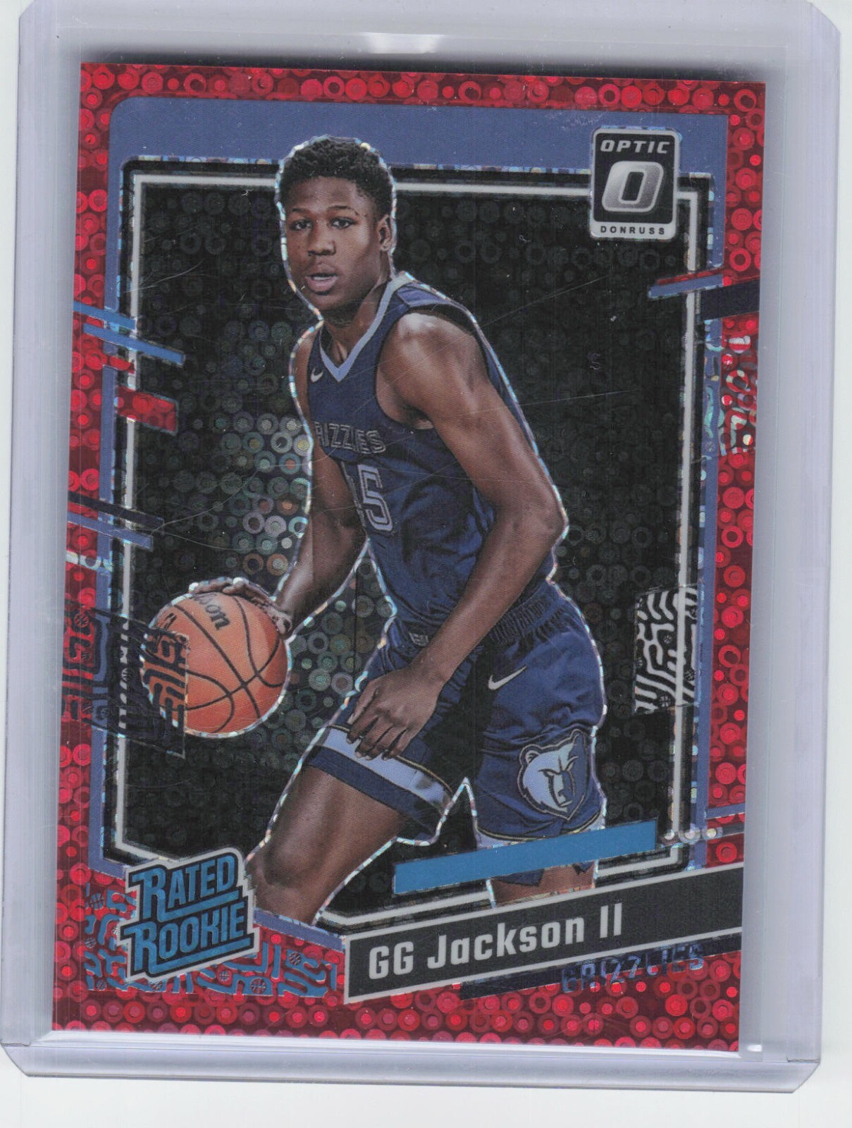 2023-24 Donruss Optic GG Jackson II #228 Rated Rookie Red Fast Break Prizm /75