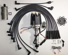 Small Cap Fe Ford 352 390 427 428 Black Hei Distributor Chrome Coil Wires