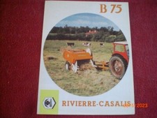 BROCHURE  PUBLICITAIRE   RAMASSEUSE PRESSE BOTTELEUSE  RIVIERRE CASALIS   B 75