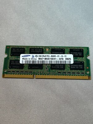 Samsung 2 GB 2Rx8 PC3 - 8500S - 07 - 10 - F2 / M471B5673EH1 - CF8 SODIMM Memory