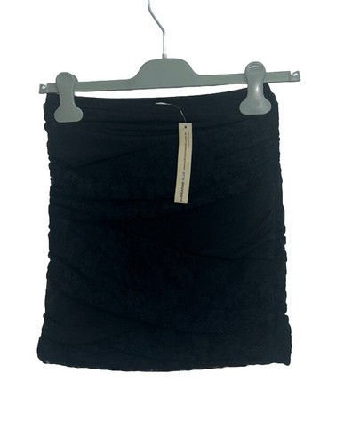 Submarine Blue Girls Skirt Size 12 Black Lace New - Picture 2 of 3