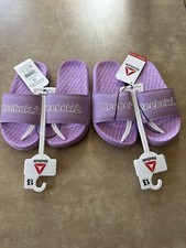 Reebok Dual Density Lavender Slides Toddler Size 13 Lot Of 2 New