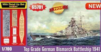 I LOVE KIT X Trumpeter 1:700 Scale Top Grade German Bismarck battleship (65701)